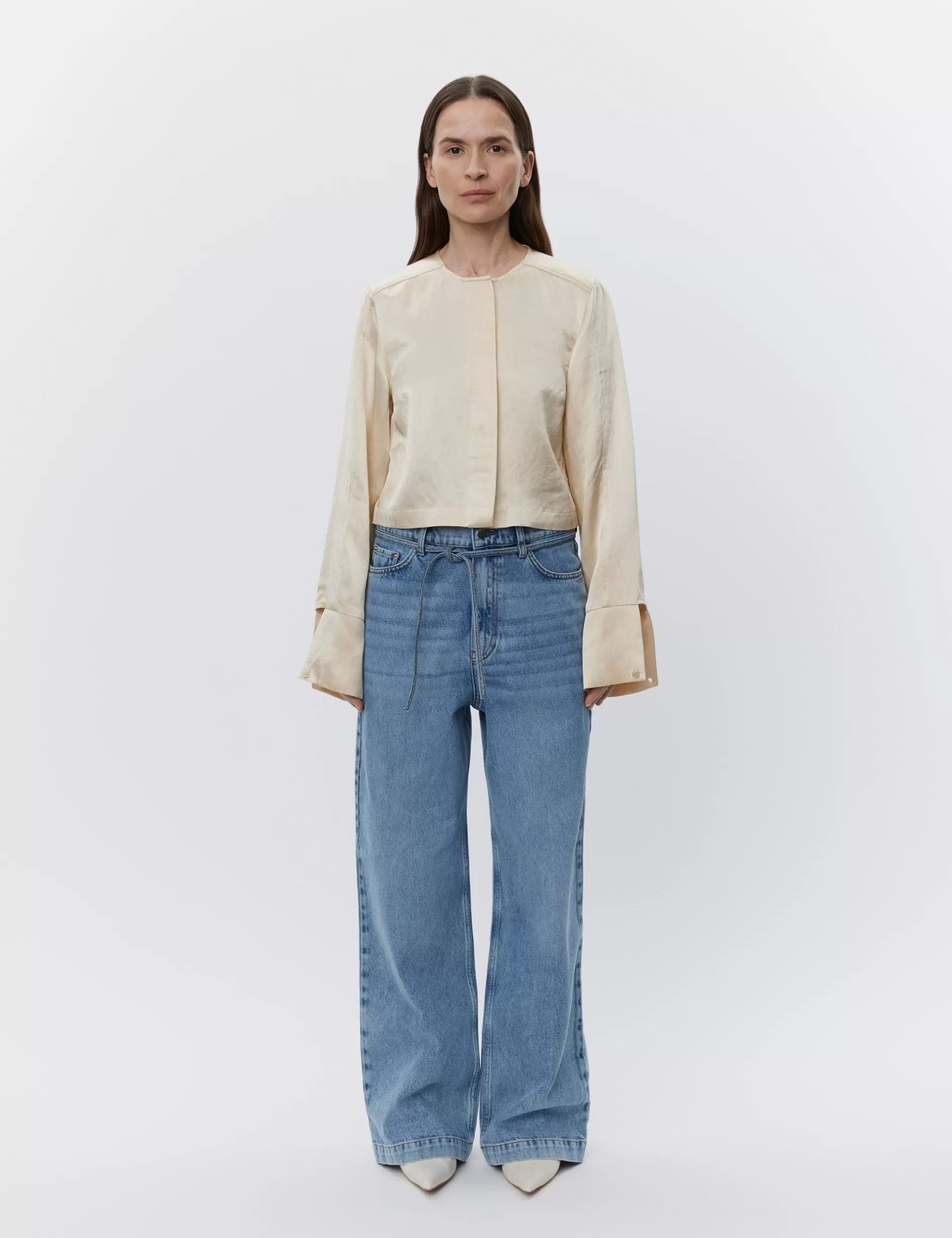 DAY Birger et Mikkelsen Skjorter & Bluser*Carin - High Shine Blend RD - OYSTER GRAY