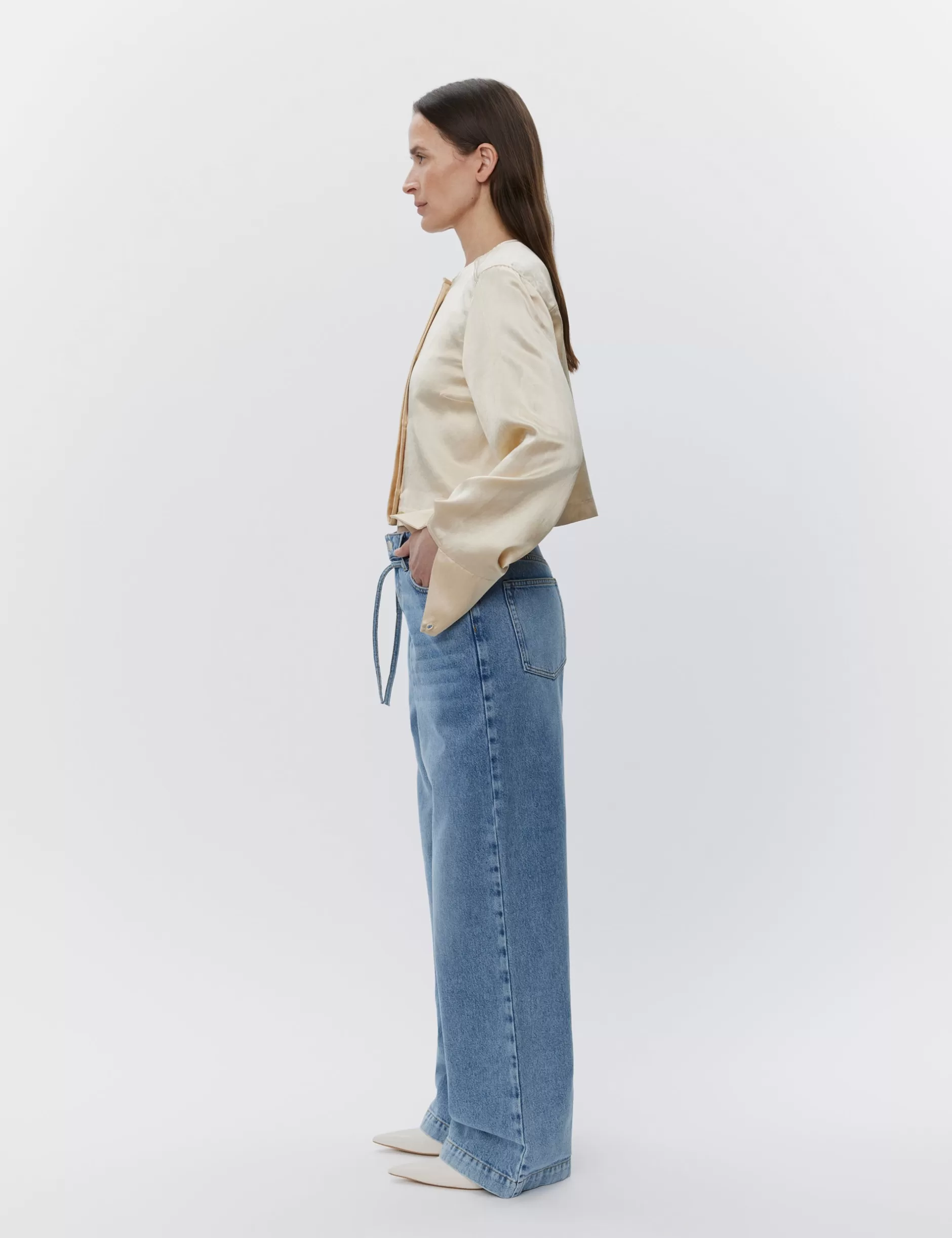 DAY Birger et Mikkelsen Skjorter & Bluser*Carin - High Shine Blend RD - OYSTER GRAY
