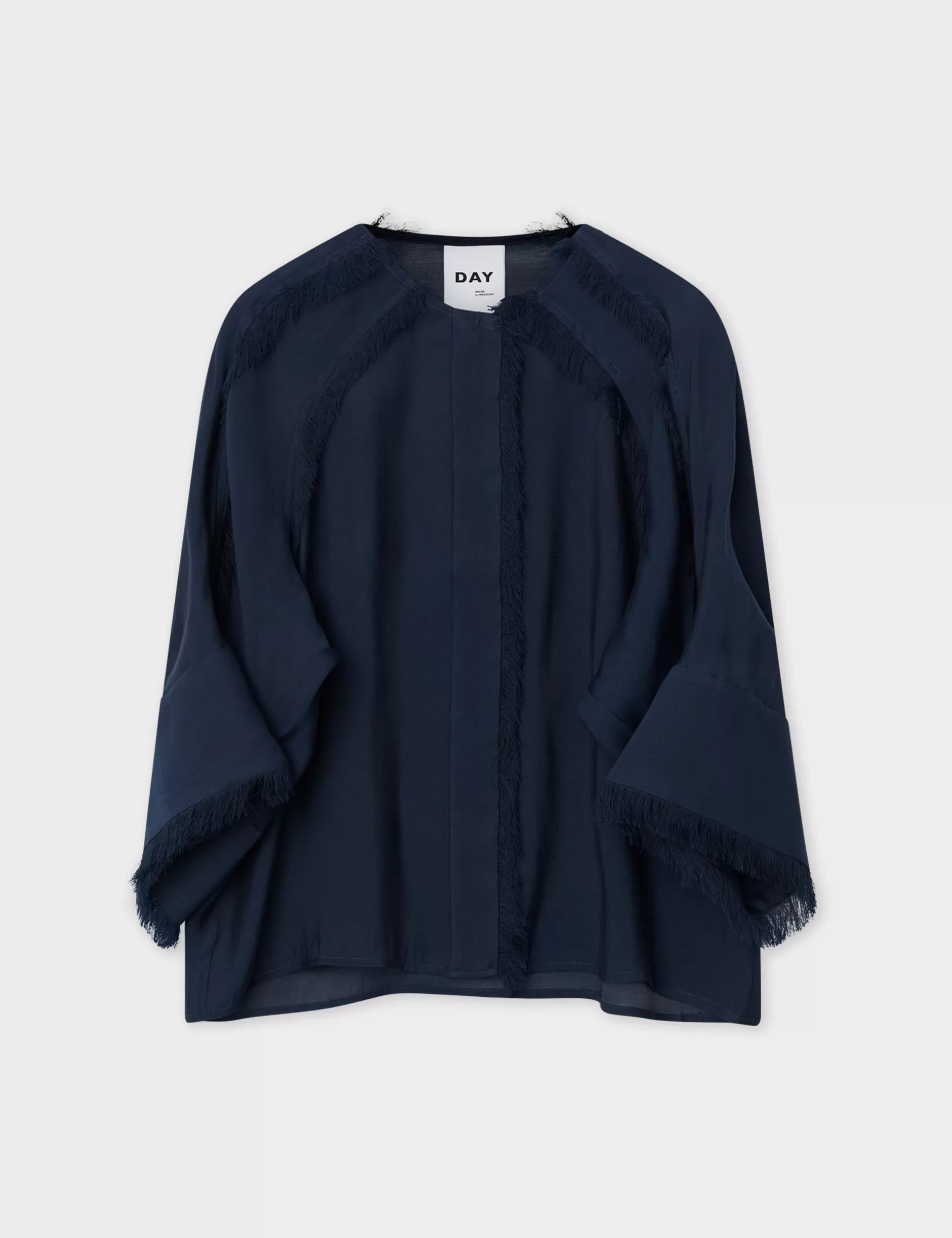 DAY Birger et Mikkelsen Skjorter & Bluser*Cassie - Sheer Fringes - Dark Sapphire
