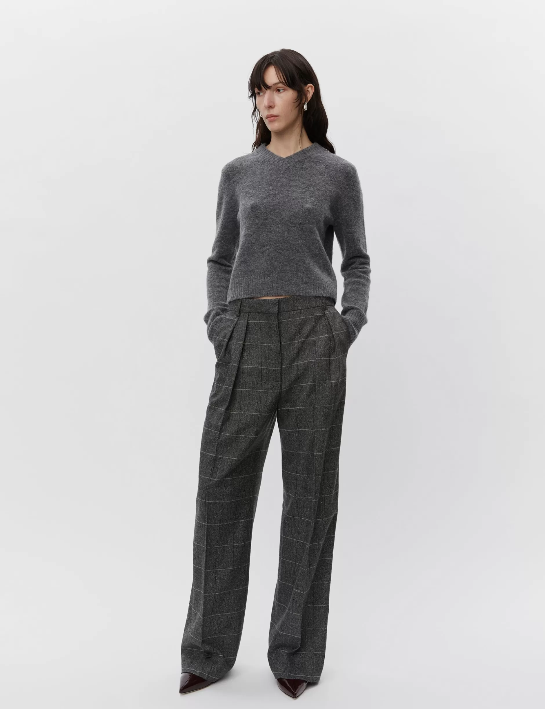 DAY Birger et Mikkelsen Bukser & Shorts*Enzo - All Time Check - GREY MELANGE