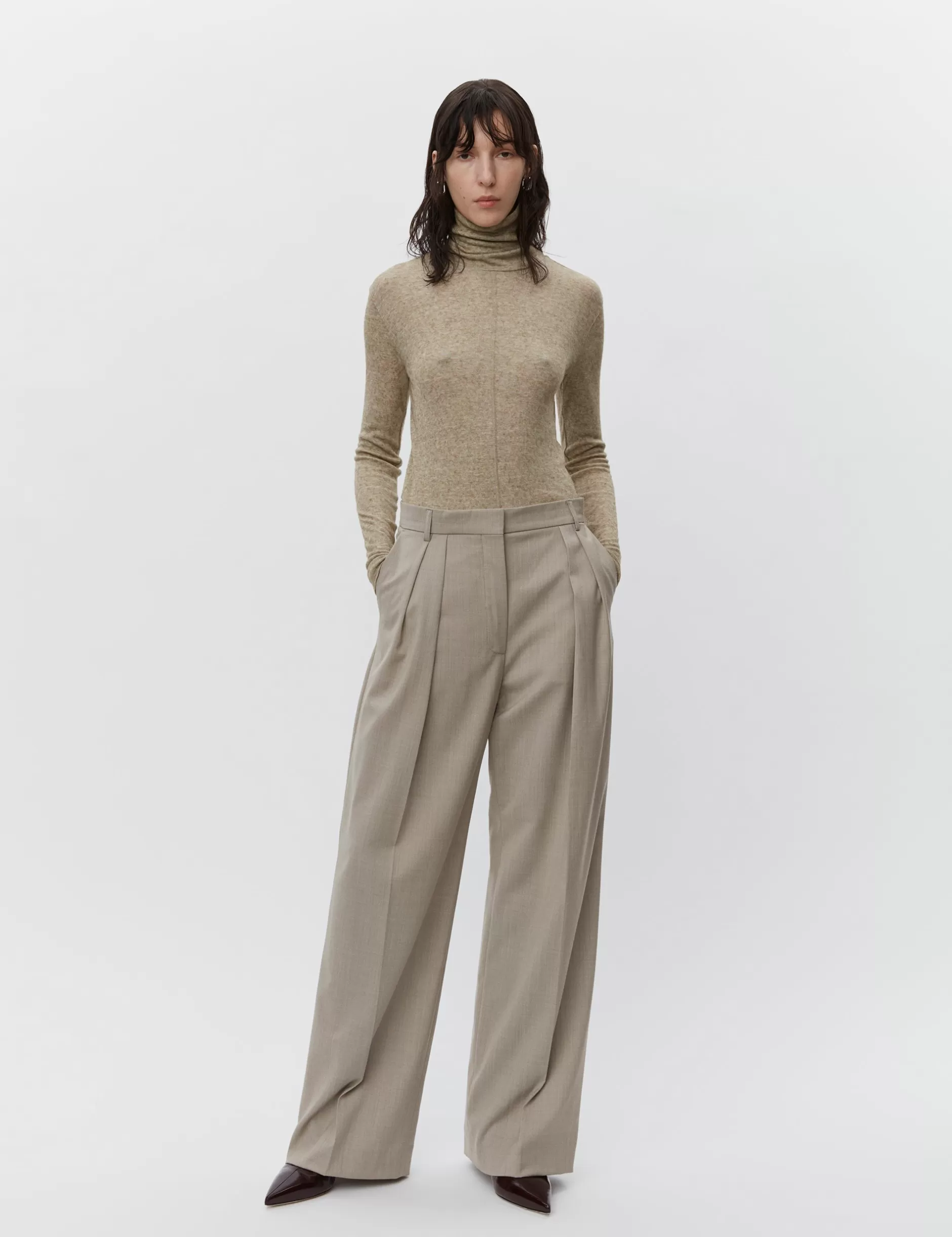 DAY Birger et Mikkelsen Bukser & Shorts*Enzo - Classic Wool Blend - PETRIFIED OAK MELANGE