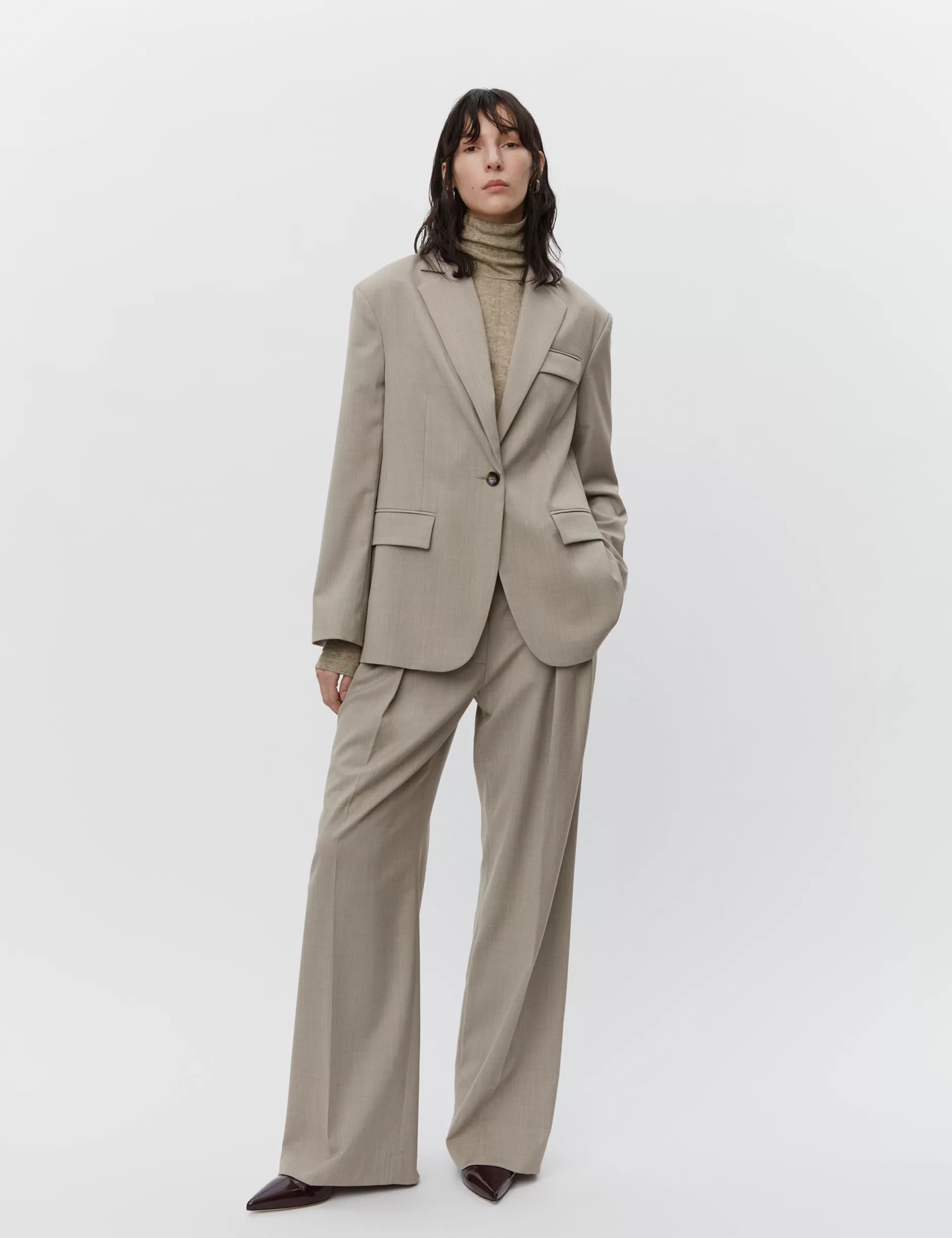DAY Birger et Mikkelsen Blazere*Ezra - Classic Wool Blend - PETRIFIED OAK MELANGE