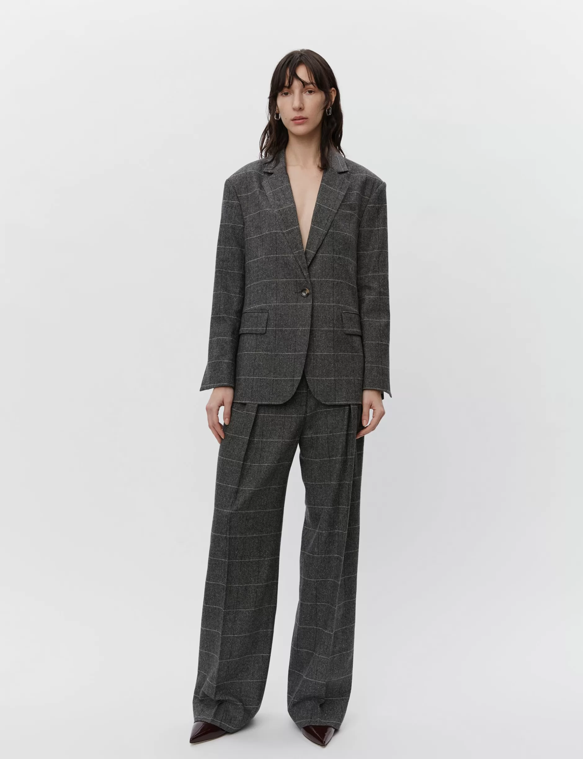 DAY Birger et Mikkelsen Blazere*Hester - All Time Check - GREY MELANGE