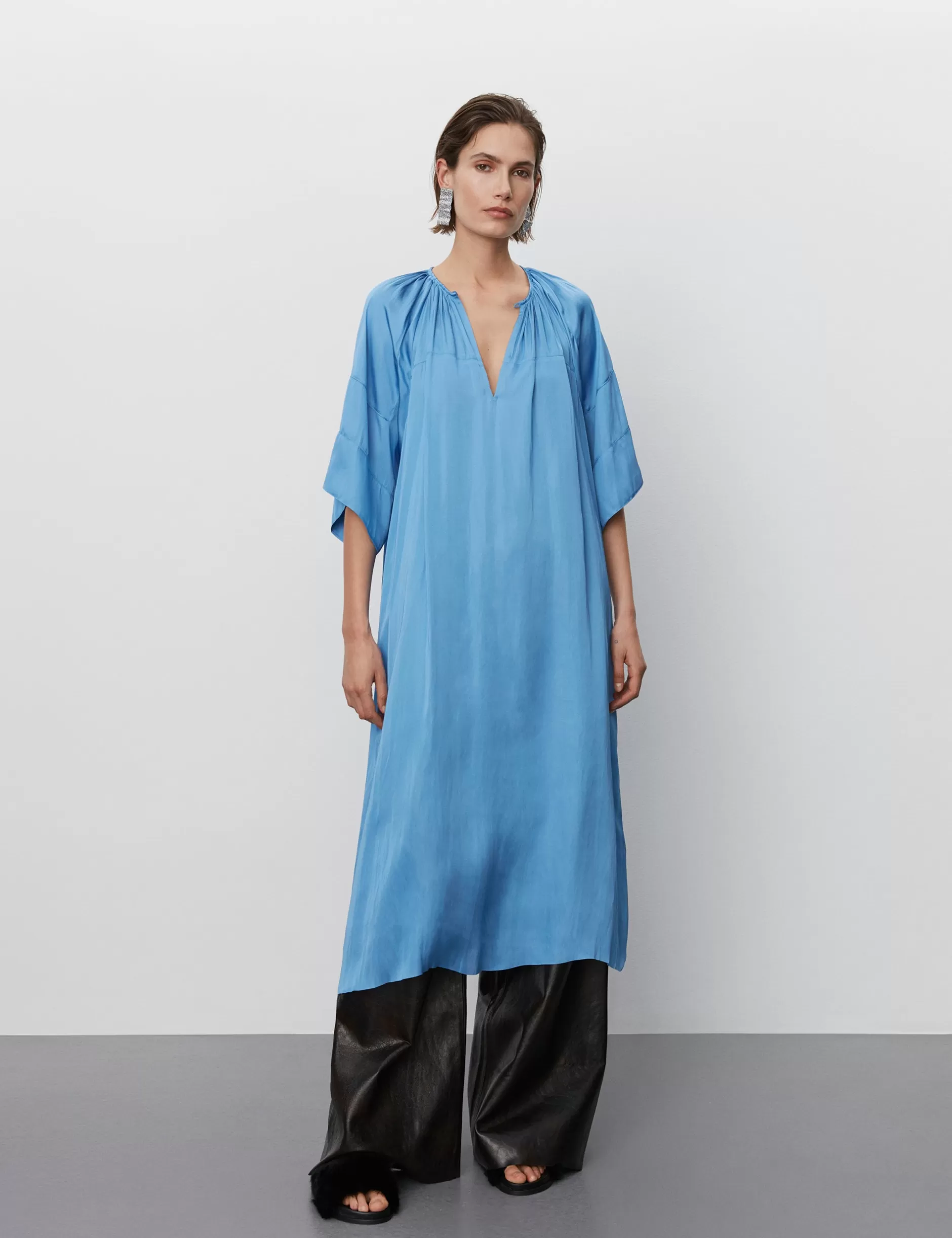 DAY Birger et Mikkelsen Kjoler*Jaden - Modern Drape RD - SILVER LAKE BLUE