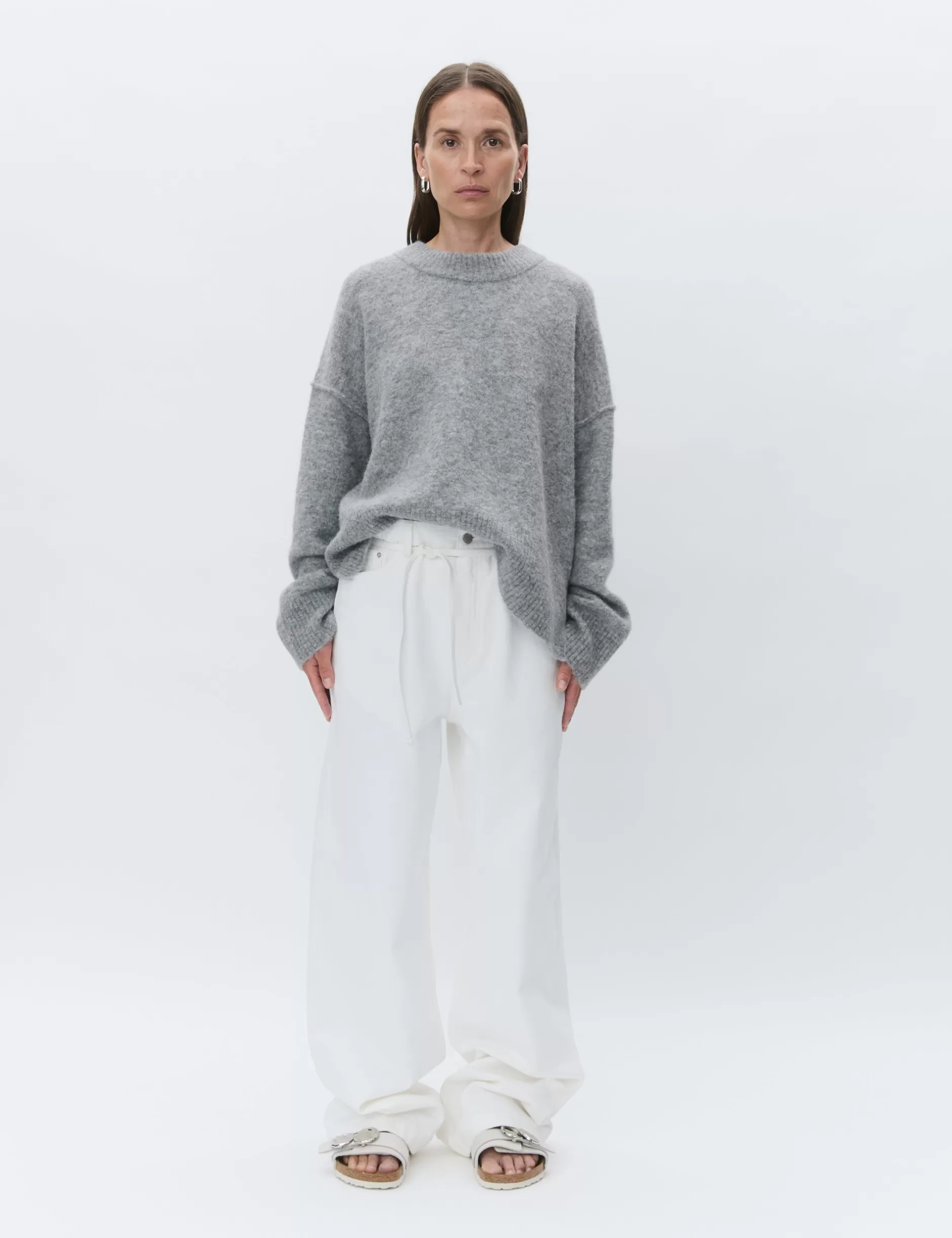 DAY Birger et Mikkelsen Strik*Josie - Cozy Days RD - MEDIUM GREY MELANGE