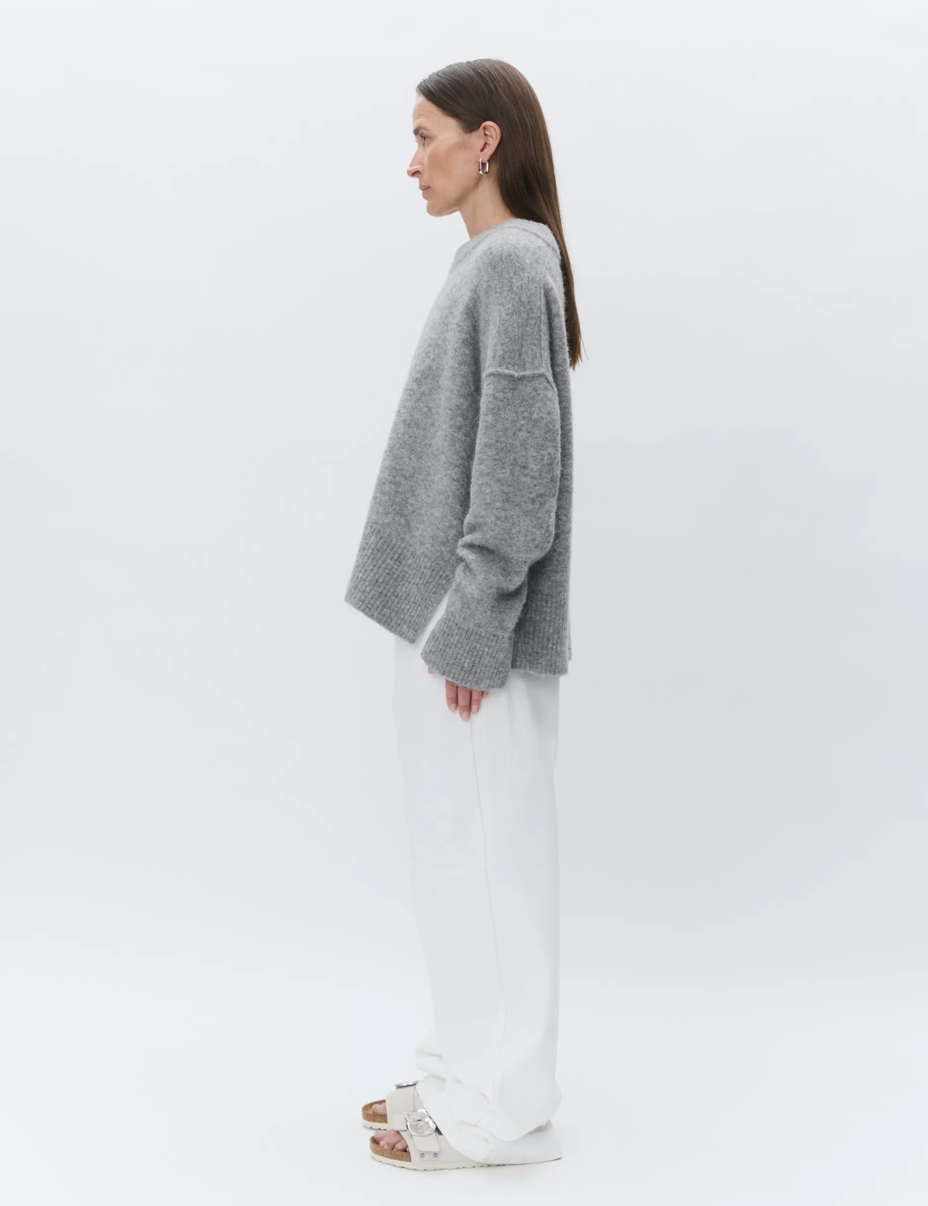 DAY Birger et Mikkelsen Strik*Josie - Cozy Days RD - MEDIUM GREY MELANGE