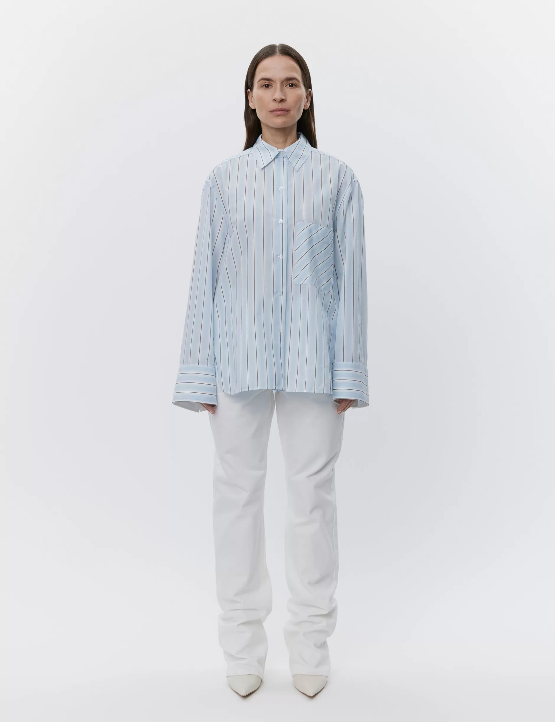 DAY Birger et Mikkelsen Skjorter & Bluser*Mac - Classic Stripe RD - LIGHT BLUE