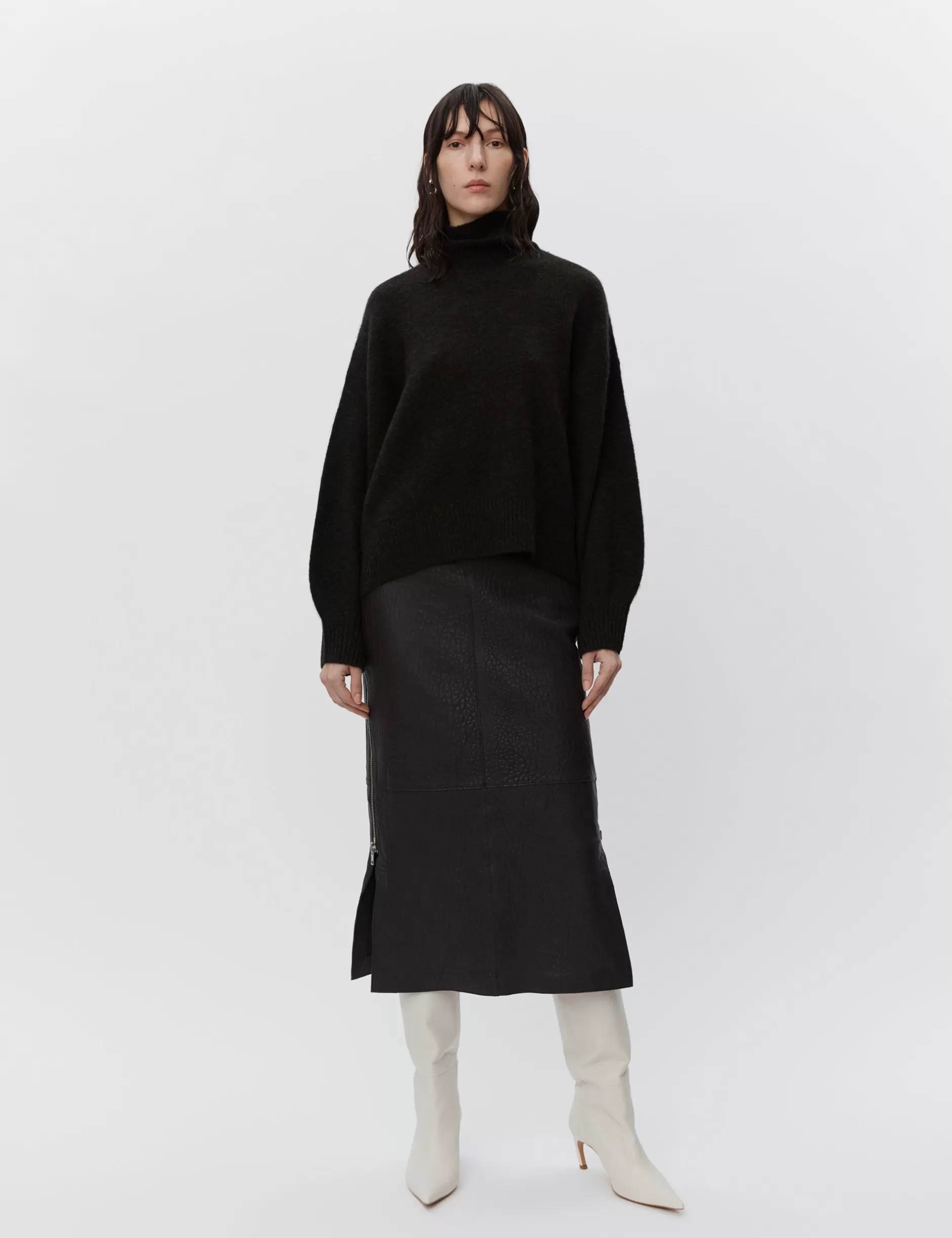 DAY Birger et Mikkelsen Strik*Mazy - Cozy Days RD - DARK BROWN MELANGE