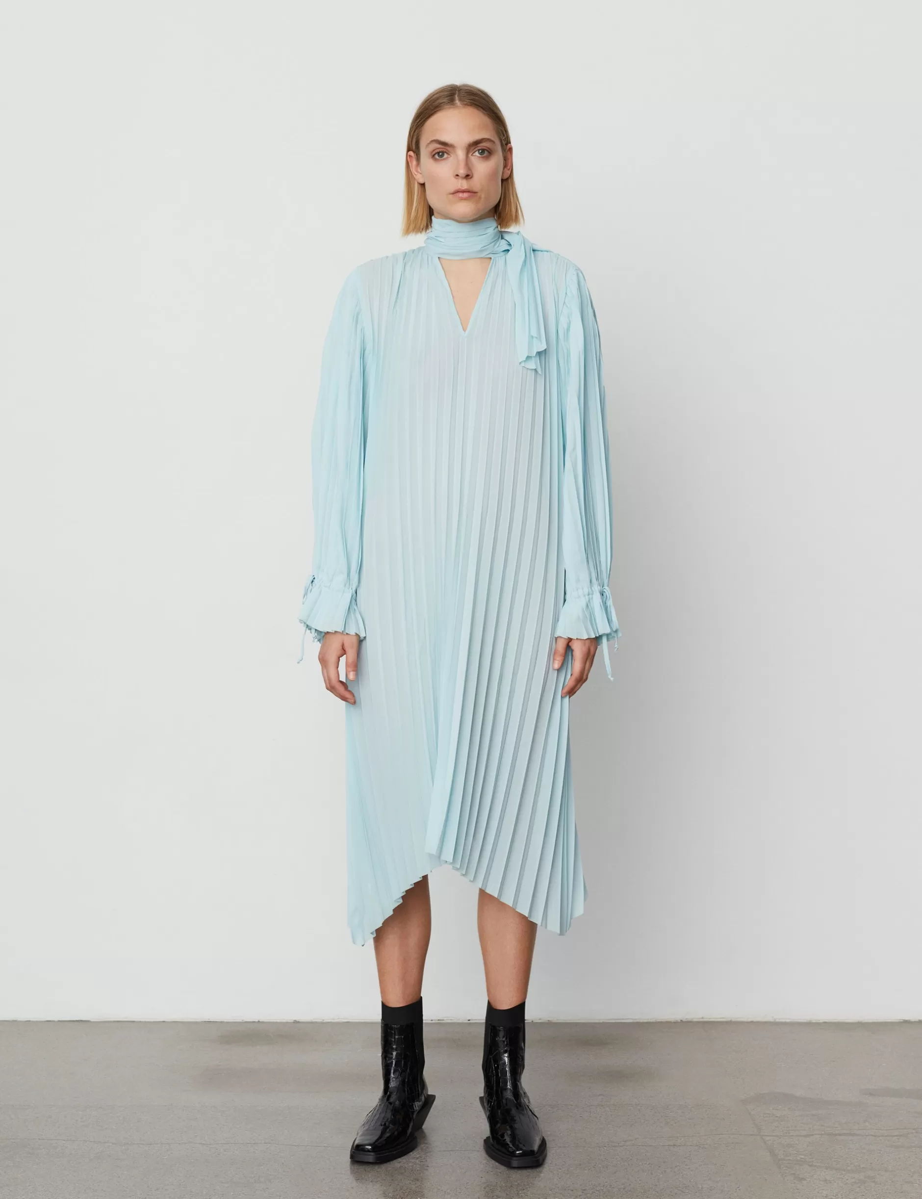 DAY Birger et Mikkelsen Kjoler*Oscar - Solid Plissé - BLUE GLOW