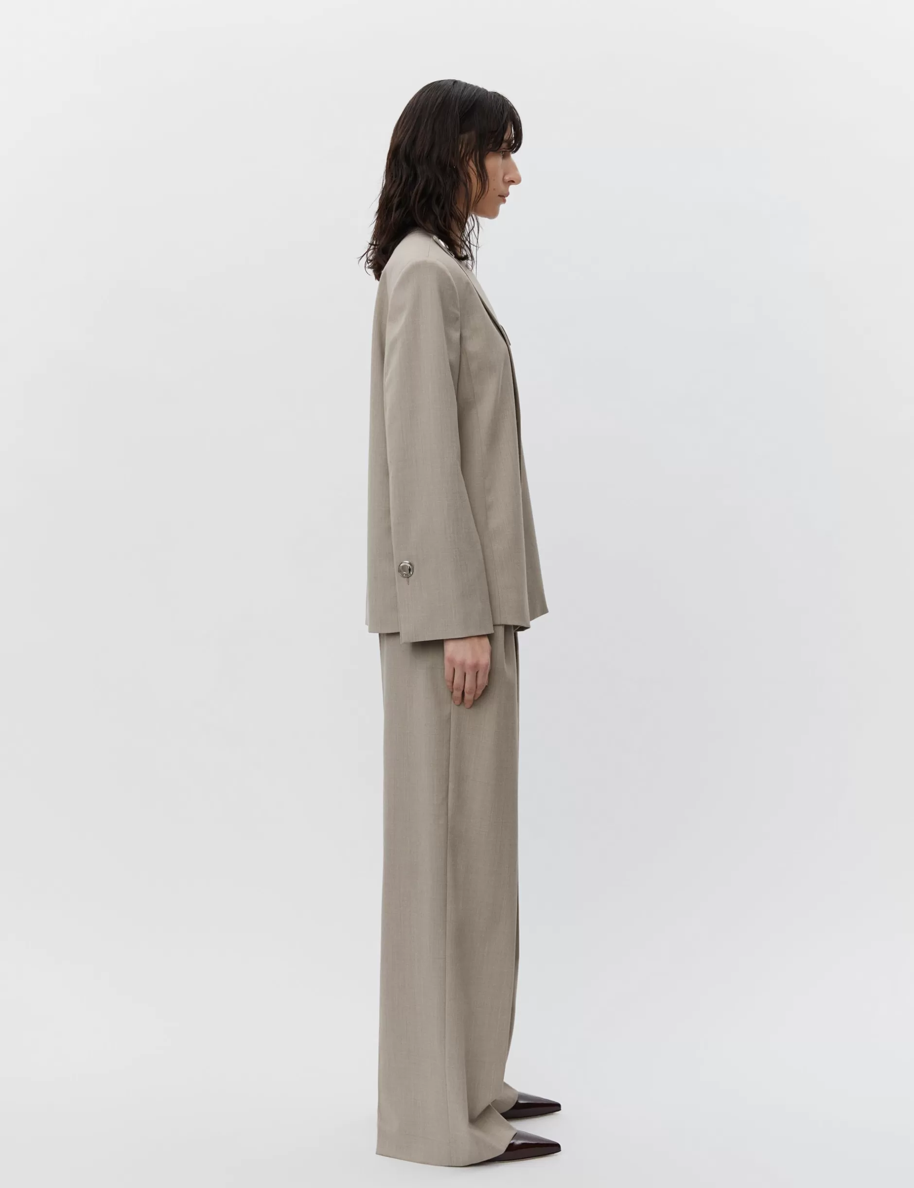 DAY Birger et Mikkelsen Blazere*Philipa - Classic Wool Blend - PETRIFIED OAK MELANGE