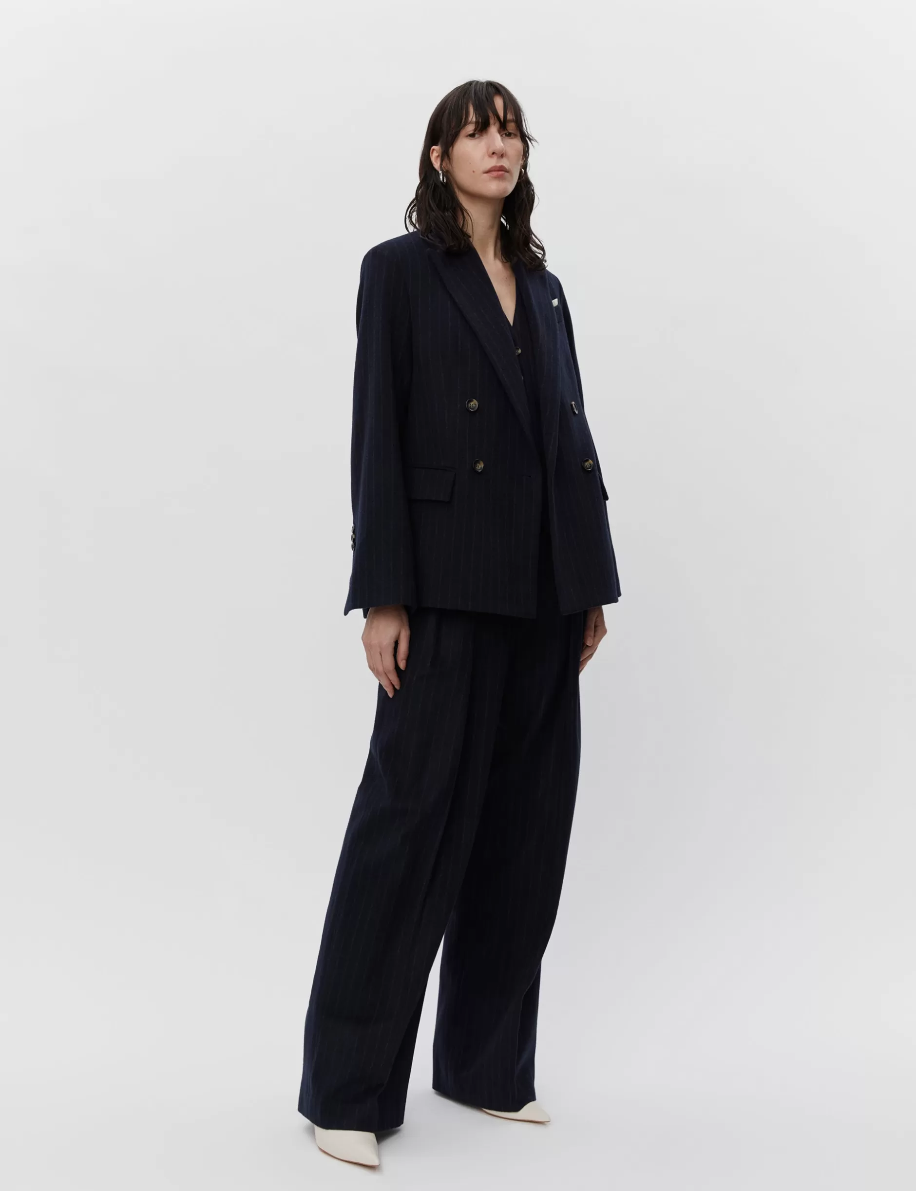 DAY Birger et Mikkelsen Blazere*Preston - Woolen Pinstripe - TOTAL ECLIPSE